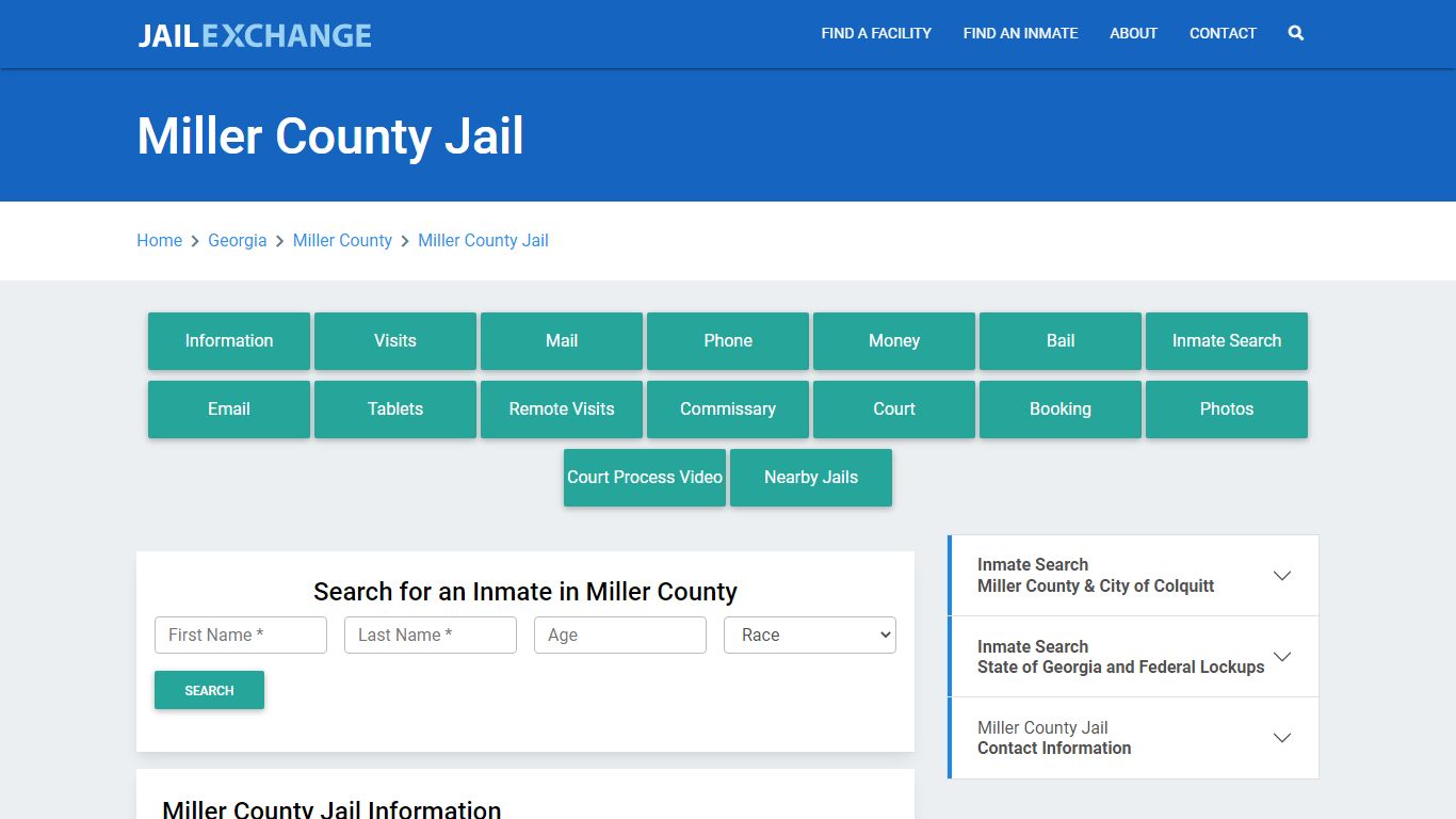 Miller County Jail Roster Lookup, GA, Inmate Search